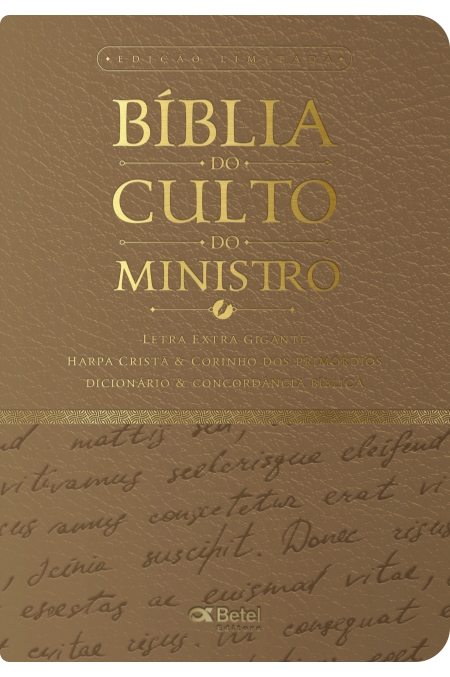 Bíblia do Culto do Ministro Marrom - Edição Limitada