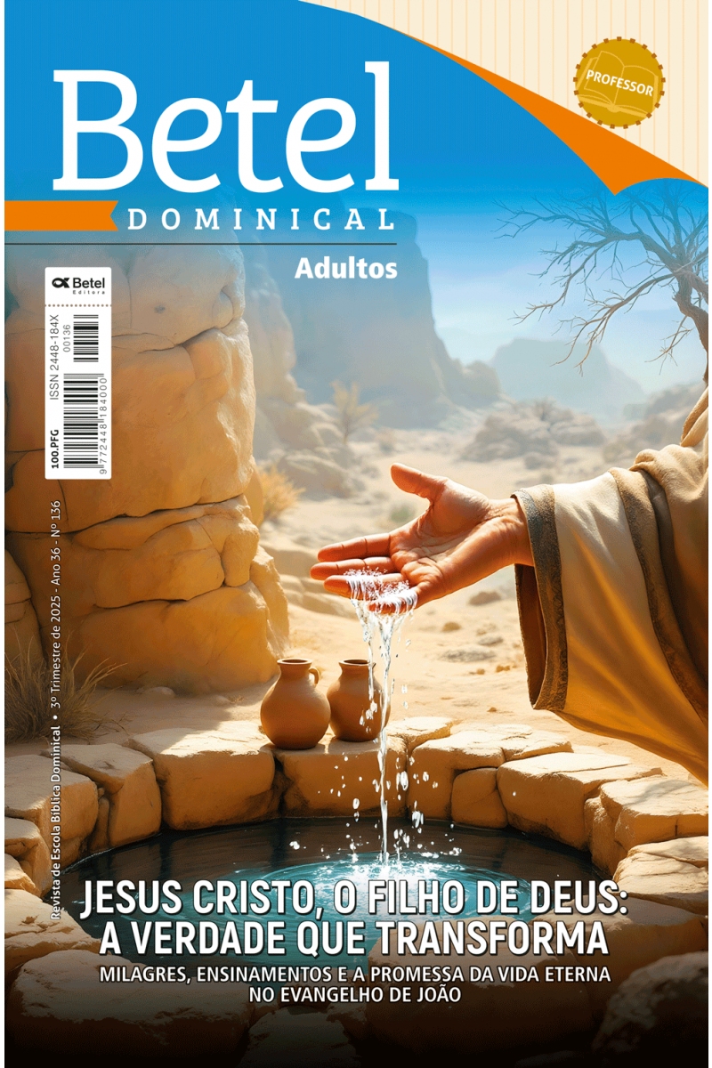 REVISTA BETEL DOMINICAL ADULTO PROFESSOR CAPA DURA 3° TRI 25