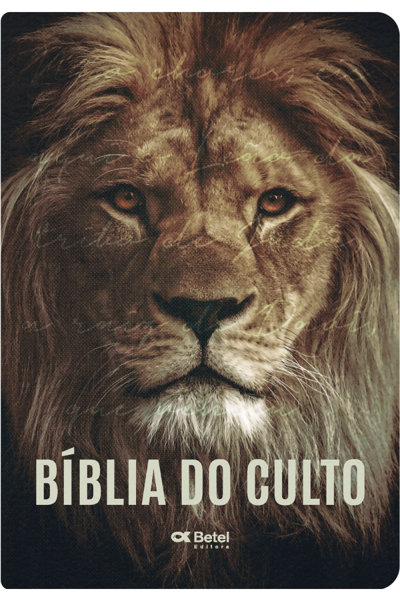 BIBLIA DO CULTO GIGANTE | LEÃO | COM HARPA E CORINHOS