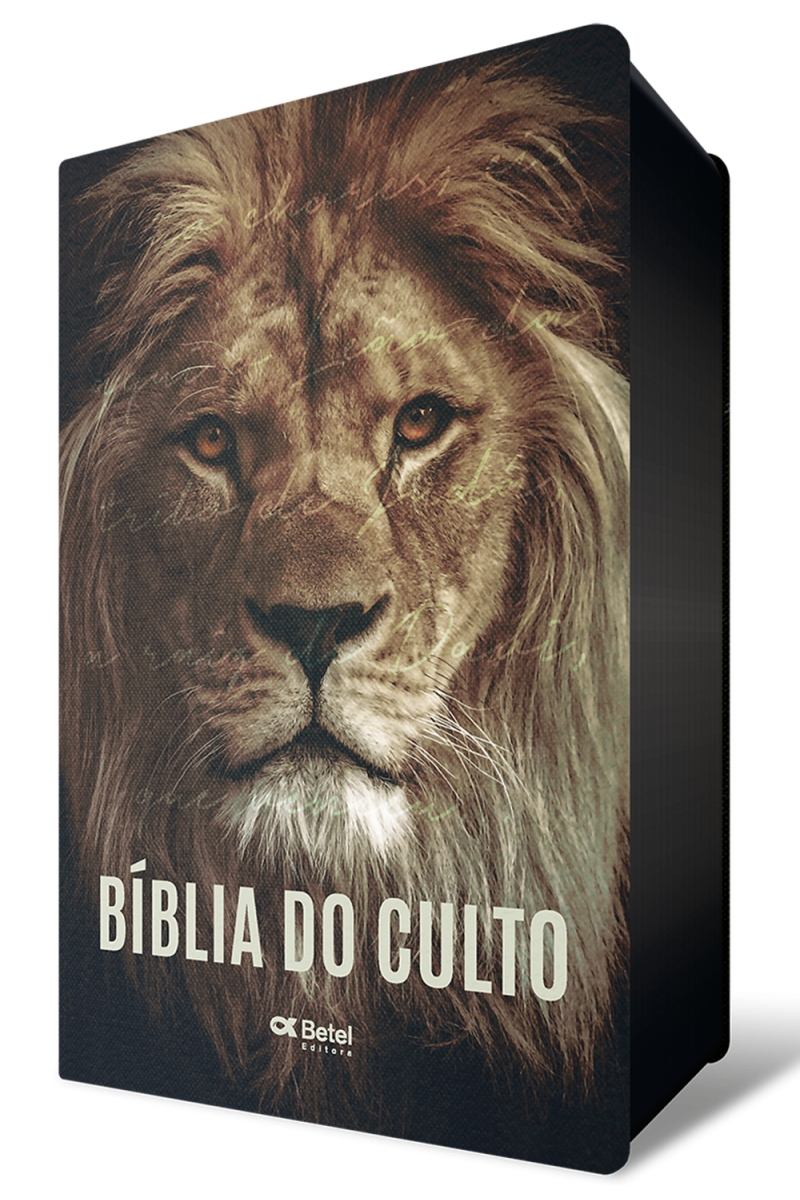 BIBLIA DO CULTO GIGANTE | LEÃO | COM HARPA E CORINHOS