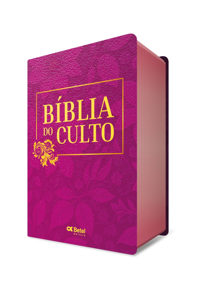 Bíblia do Culto Média - Capa Jovem - Floral Púrpura