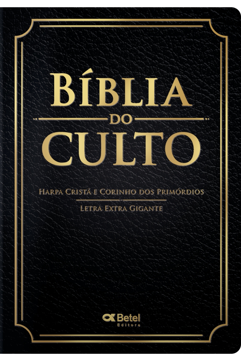 Bíblia do Culto Tradicional Preta - Letra Extra Gigante