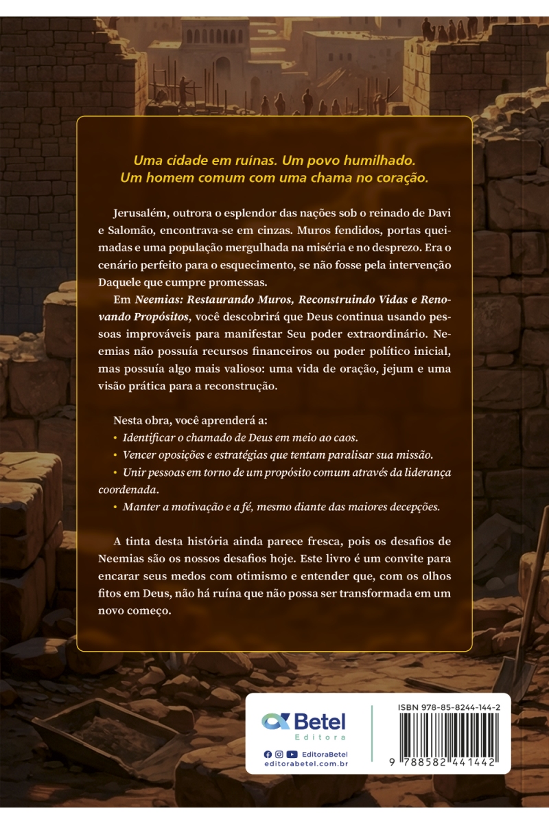 Neemias: restaurando muros, reconstruindo vidas e renovando propósitos