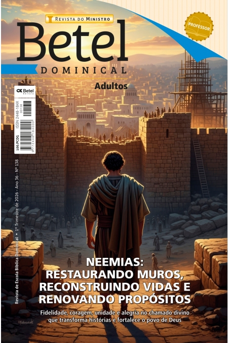 REVISTA BETEL DOMINICAL PROFESSOR DO MINISTRO (CAPA DURA & FORMATO GRANDE) 2º TRI 26