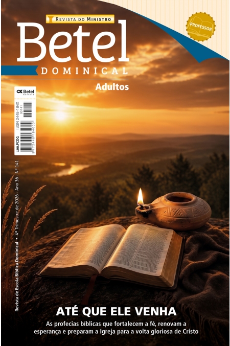 REVISTA BETEL DOMINICAL PROFESSOR DO MINISTRO (CAPA DURA & FORMATO GRANDE) 4º TRI 26
